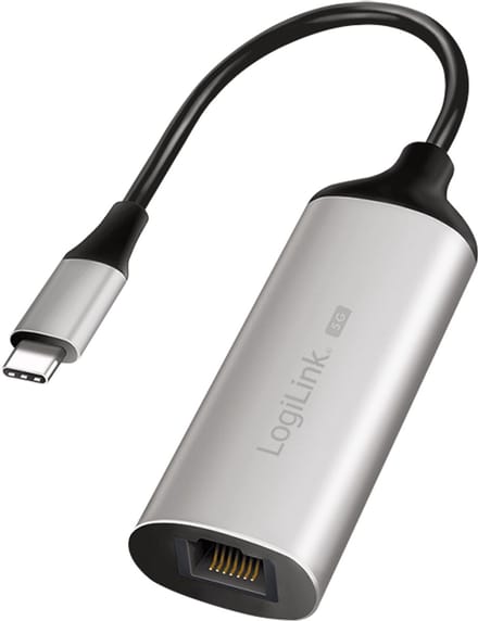 LogiLink RJ45, USB 3.2 Gen 1 (USB 3.0) Adapter [1x USB 3.2 Gen 1 stekker C (USB 3.0) - 1x RJ45-bus] UA0456 15 cm