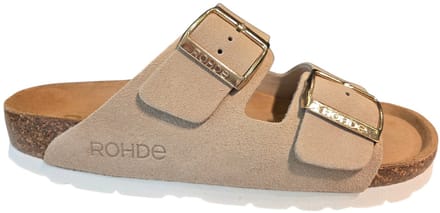 Rohde 5590 02 Slippers Beige Suede Dames - Beige - 40
