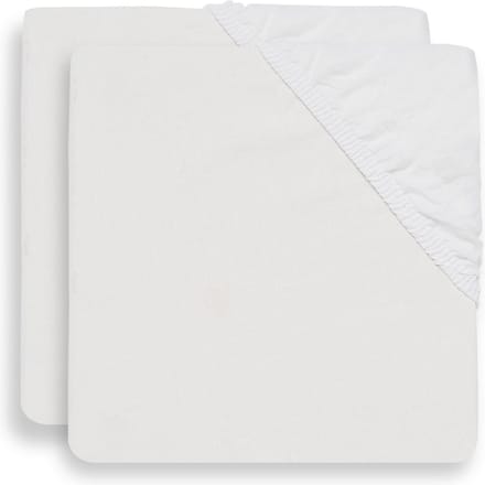 Jollein Hoeslaken Katoen 60x120cm White (2pack)