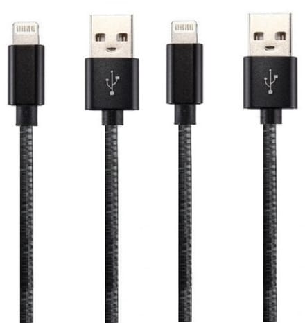 2 stuks OneOne 3,0m laadkabel. OneOne USB Lightning kabel met E75 chip. Oplaadkabel snoer past op Apple iPhone SE 2, iPhone 8, iPhone 8 Plus, iPhone 10, iPhone X, iPhone XR, iPhone XS, iPhone XS Max, iPhone 11