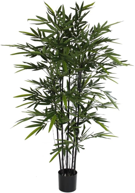 Mica decorations Bamboe struik kunstplant - 140 x 75 cm - Grote volle huis/kantoorplant