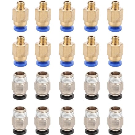 20 stuks PC4 M10 Mannelijke Rechte Pneumatische Connector   PC4 M6 Snelkoppeling