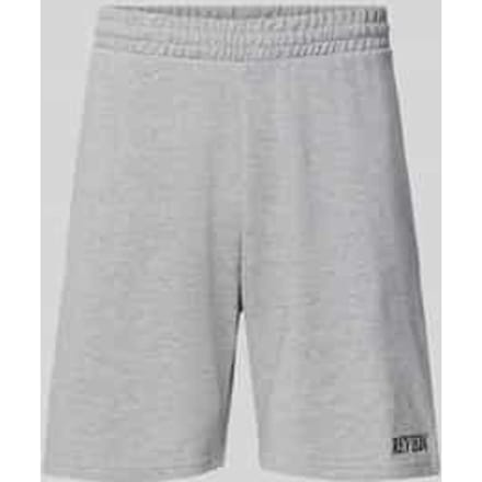 regular fit sweatshorts met labelstitching