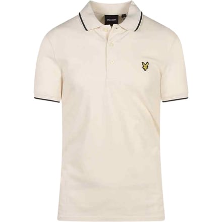 Lyle & Scott krijtpoloshirt met getipte kraag