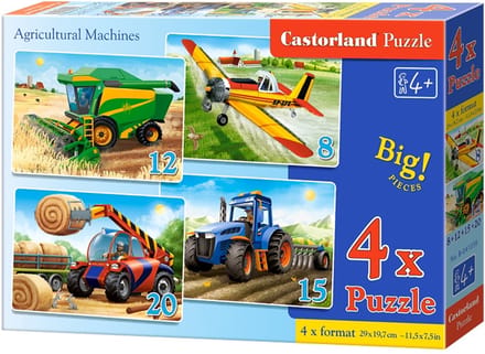 4x1 Puzzle 8-12-15-20 Agricultural Machines