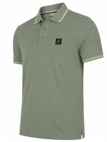 Solution - Heren Polo SS Flow - Groen - Maat M