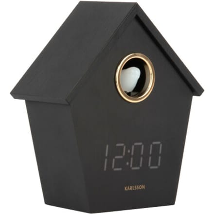 Karlsson wekker riqueza cuckoo led - 6,8x13x15,3 cm