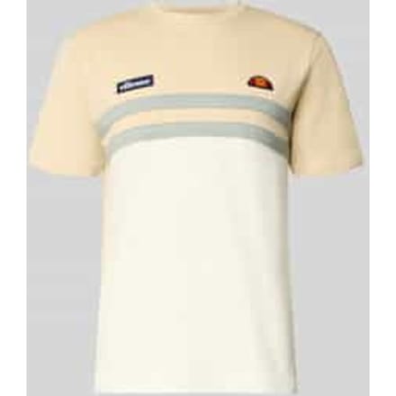 T-shirt met label-stitchings en ronde halsuitsnijding