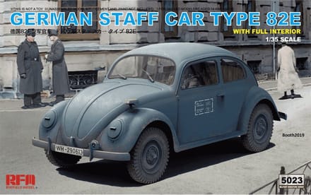 Rye Field Model Modelbouwpakket Militaire voertuigen - 5023 German Staff Car Type 82E Plastic - 1:35 - Modelbouw