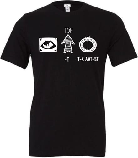 Shirt dames - Bekendmaking zwangerschap - rebus oplossen - Maat S