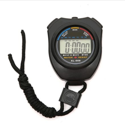 Elektronische Stopwatch Multifunctionele Draagbare Sport Stopwatch Timer met Digitaal Beeldscherm voor gray