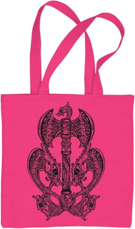 Schoudertas - Draagtas boodschappen - Dagelijks gebruik - Digitale print - 42 x 38 cm - Roze