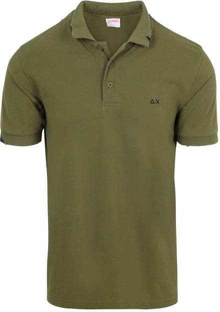 Sun68 Poloshirt Vintage Groen - Maat M - Heren