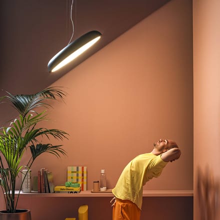 Stilnovo Reflexio LED hanglamp, Ø65cm, zwart