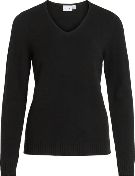 Vila Ril V-Neck L/S Knit Top Dames Trui - Maat L