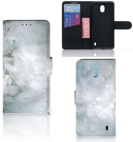 Hoesje Nokia 1 Plus Painting Grey