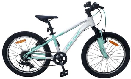 Volare Boost Kinderfiets - 24 inch - Wit Mintgroen - 21 versnellingen