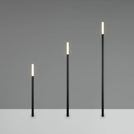 Reality Leuchten LED grondspies lamp STICK, zwart, 3-lamps, IP44, stekker
