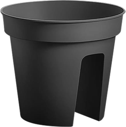 Nampook Relingbloempot Microfix 28 Cm Antraciet