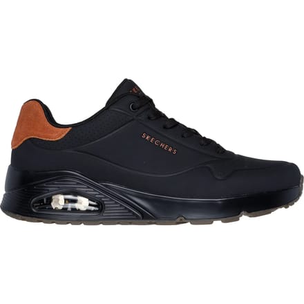Skechers Uno - Suited On Air Heren Sneakers - Zwart
