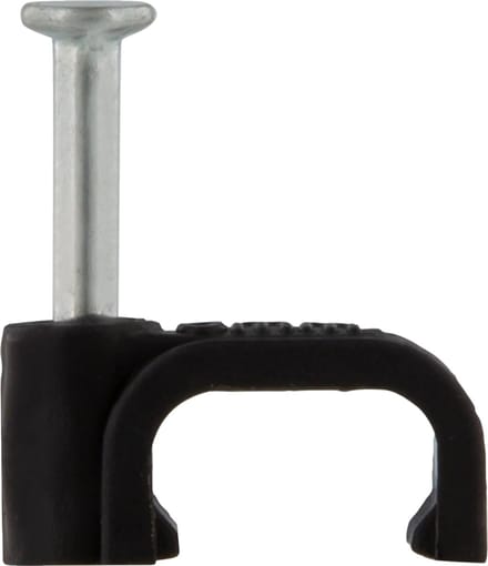 QL kabelclip plat 8mm zwart (20)