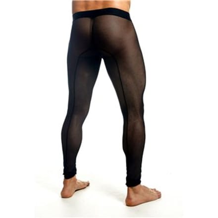 Mob Eroticwear Mob Sheer Mesh Tights Black