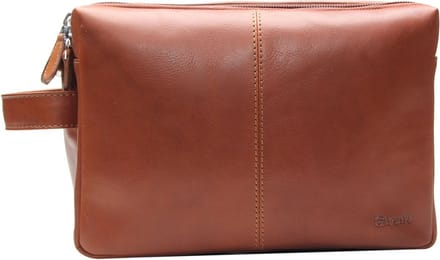 Esquire Toilettas Dallas Cosmetic Bag Brown Bruine