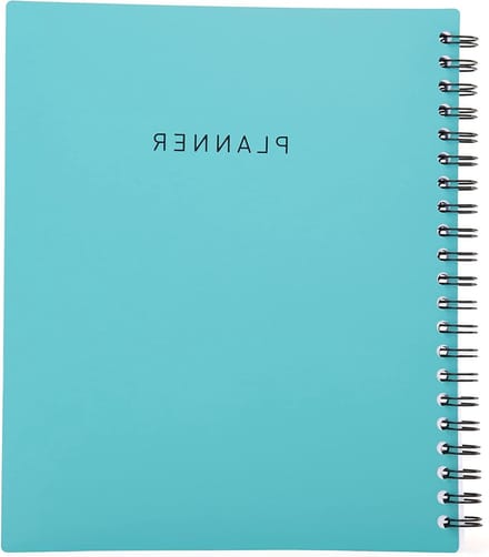 Ongedateerde Planner - Wekelijkse Maandelijkse - Afspraken Plannen - Compact Formaat - 5.5 x 8.5 Inch - Turkoois