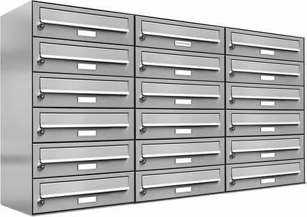 Brievenbus 18 personen 3x6 adressen