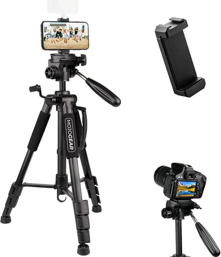 Smartphone Camera Statief - Driepoot Statief - Foto en Video - Verstelbaar tot 140cm - 140 cm - Zwart