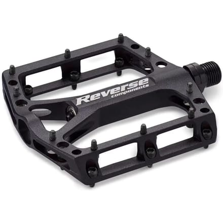 Paar platte pedalen Reverse Components Black one