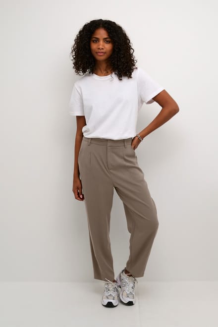 Kaffe Broek Kamerle 7 8 Pants Suiting 10504769 190810 Major Brown Dames Maat - W38