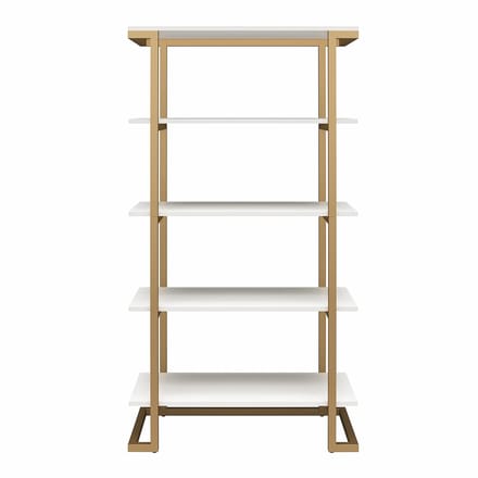 Camila-Boekenkast - 5 Planken - Wit Houtlook