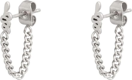 Oorbellen Snake and Chain - Zilver