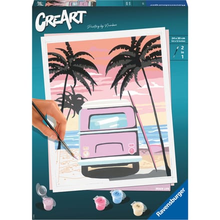 Ravensburger CreArt Beach Life - Schilderen op nummer voor volwassenen - Hobbypakket