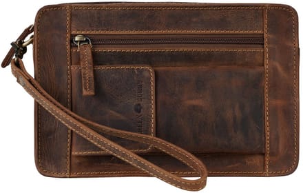 GREENBURRY polstasje Vintage Wrist Bag Brown bruine