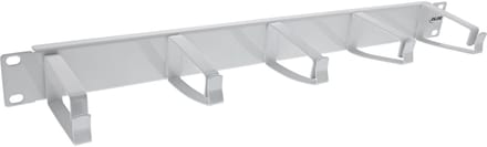 InLine® 19 kabelmanagementpaneel, 5 grote beugels, RAL7035, grijs