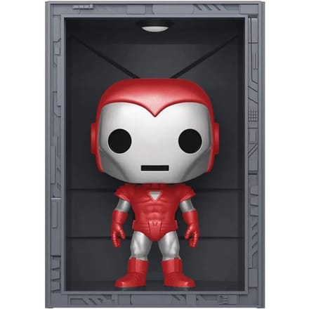 Funko Iron Man Verzamelfiguur Marvel POP! Deluxe Hall Of Armor Iron Man Model 8 Silver Centurion PX Exclusive 9 cm Multicolours