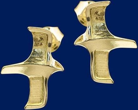 Oorbellen, steek, Gouden giervalk