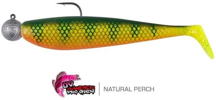 Fox Rage Loaded Zander Pro Shad 7.5cm - haak 1/0 - 5g (1 pc) - Kleur : UV Firetiger