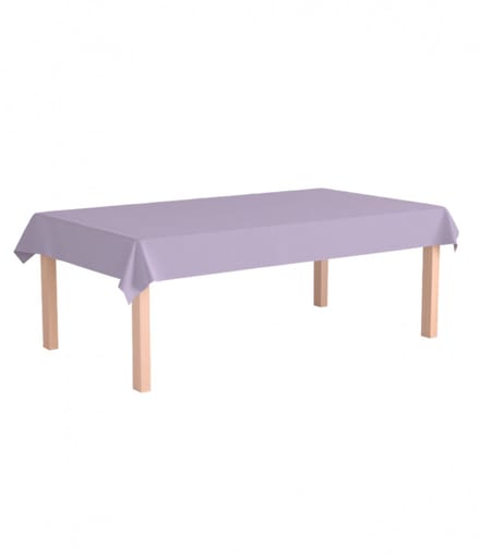 Papier tafelkleed - Pastel paars - 274 x 137cm - Feestjecreatief