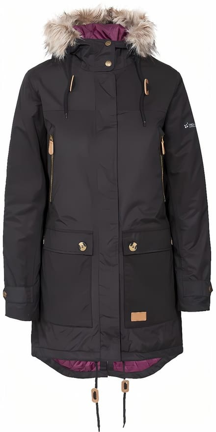 Trespass damesregenjas Clea - Damesjas Tp50 Zwart