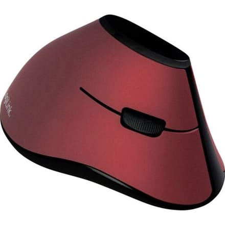 LogiLink Ergonomic Verticaal Muis Draadloos 2.4 GHz Rood - Vertical mouse - Optisch - 5 knoppen - Rood
