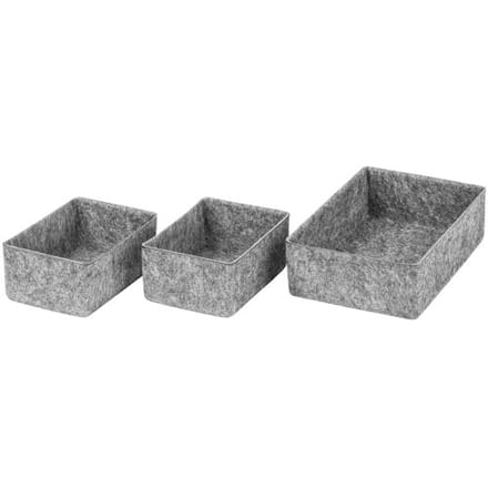 W5 Set vilten opbergmanden (3-delige set klein)