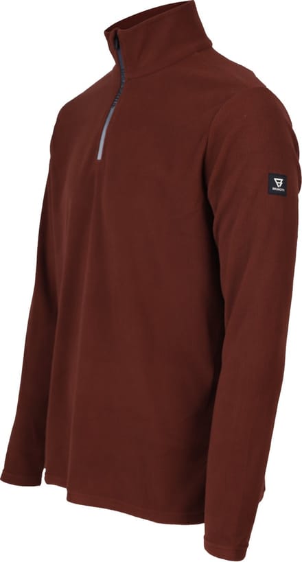 Brunotti Tenno Heren Fleece Pully - Rood, Bruin - S