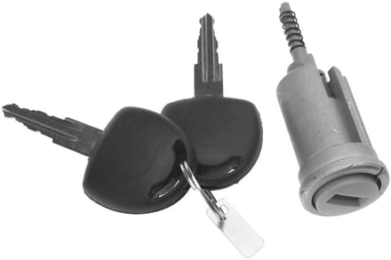aladdien - D2D 2 Keys Ignition Barell Lock Switch Cylinder Steering Repair Kit - Hoogwaardige vervangingsset - Metaal - Voor diverse Opel modellen -...