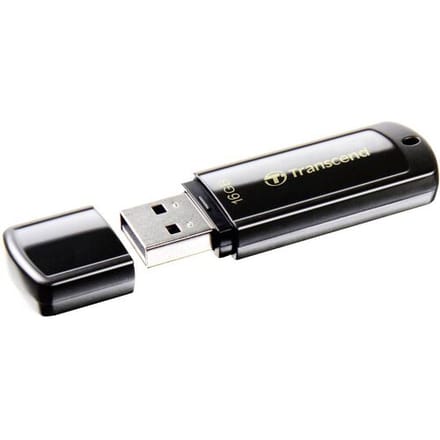 Transcend JetFlash® 350 USB-stick 16 GB Zwart TS16GJF350 USB-A 2.0
