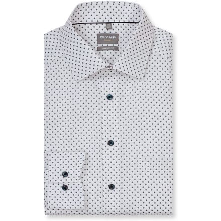 OLYMP Luxor Overhemd, Comfort Fit, New Kent, Wit