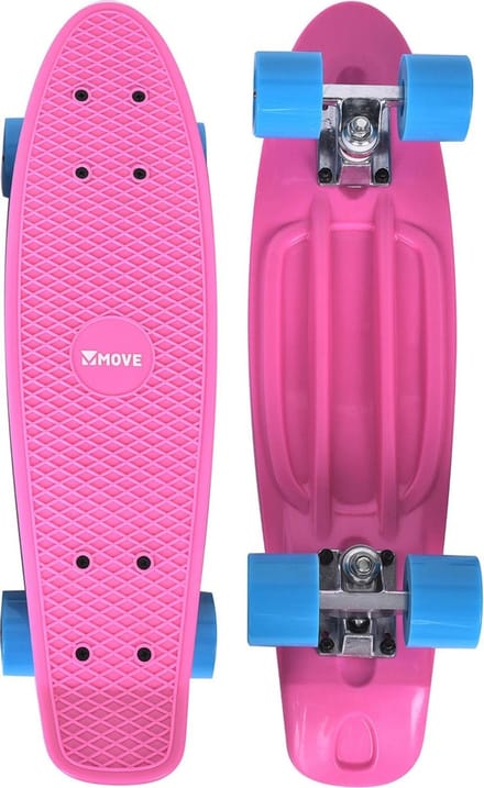 Cruiser Skateboard - Move Old School Retro Board 22 Pink - roze - 55cm