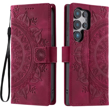Comfycase Samsung Galaxy S26 Ultra Mandala Bookcase Roze